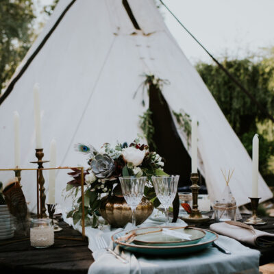 Inspiration : mariage boho dans un tipi