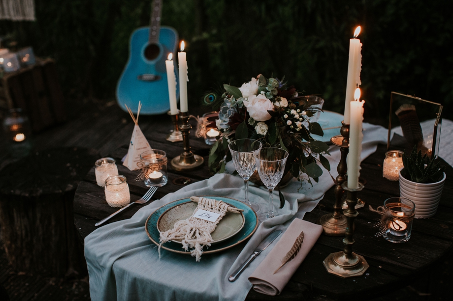 Décoration mariage boho tipi