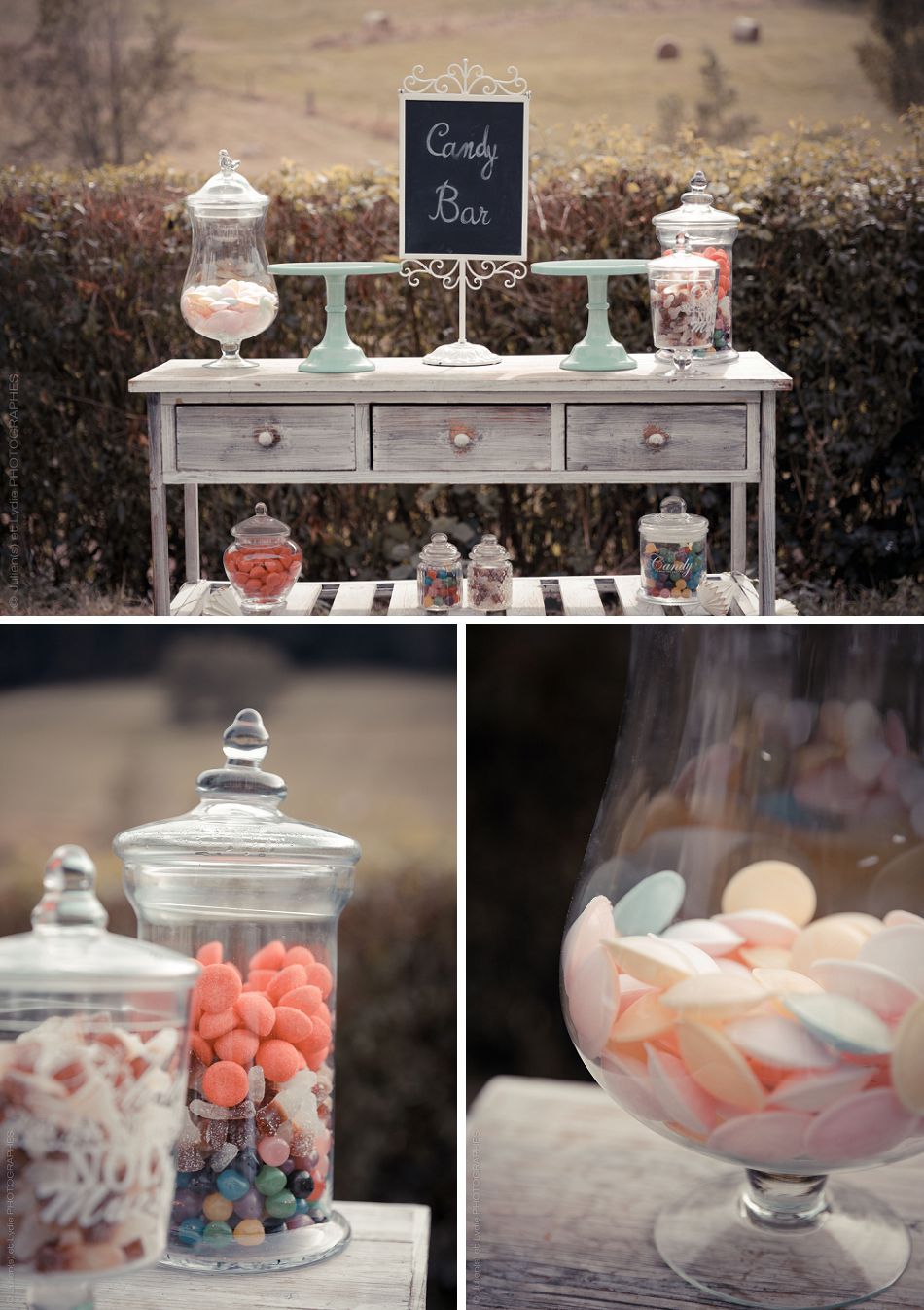 Mariage vintage pastel Relais du Gensbourg