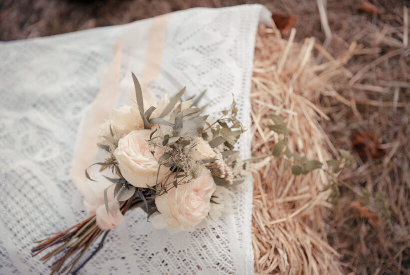 Mariage vintage pastel Relais du Gensbourg