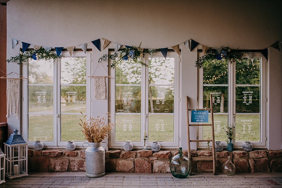 un mariage liberty et bleu dans un étang en Alsace Lorraine