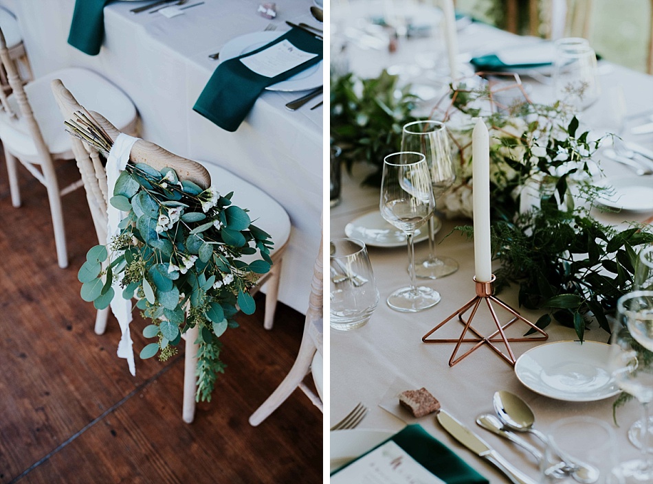 Mariage végétal et cuivré au château d'Osthoffen