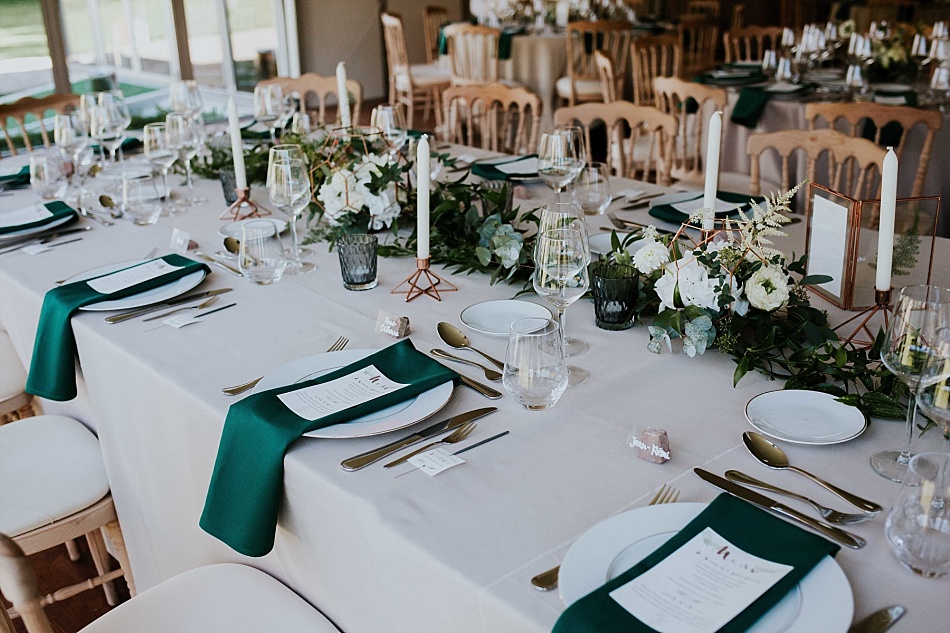 Mariage végétal et cuivré au château d'Osthoffen