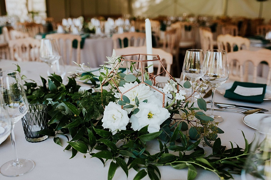 Mariage végétal et cuivré au château d'Osthoffen