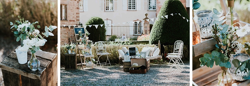 Mariage végétal et cuivré au château d'Osthoffen