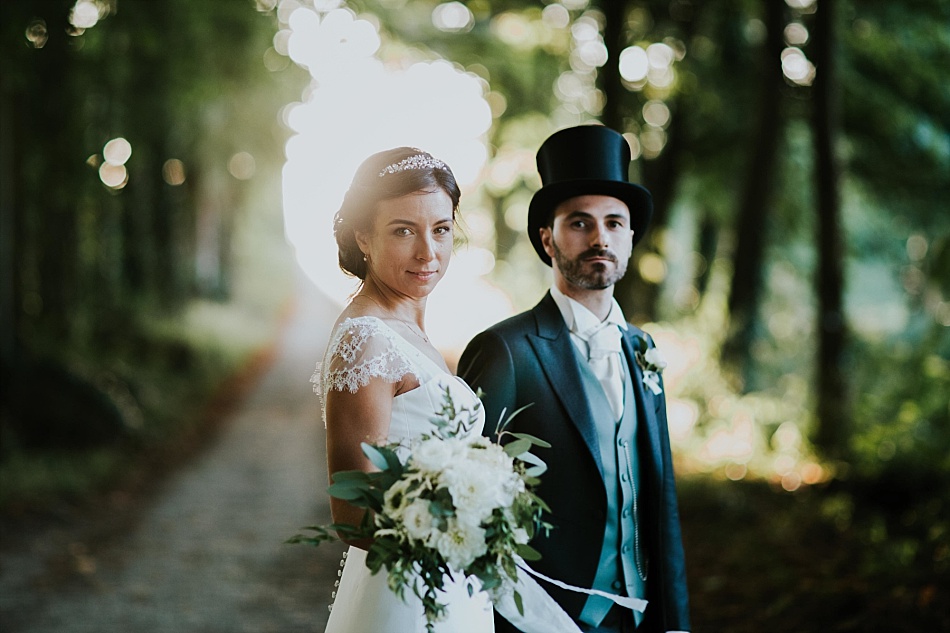 Mariage végétal et cuivré au château d'Osthoffen