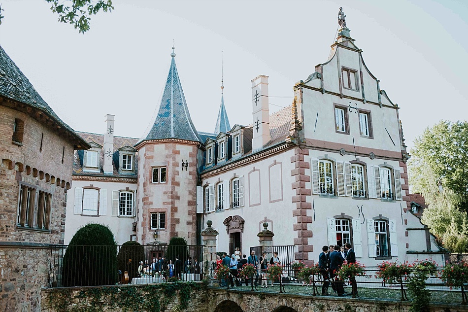 Mariage végétal et cuivré au château d'Osthoffen