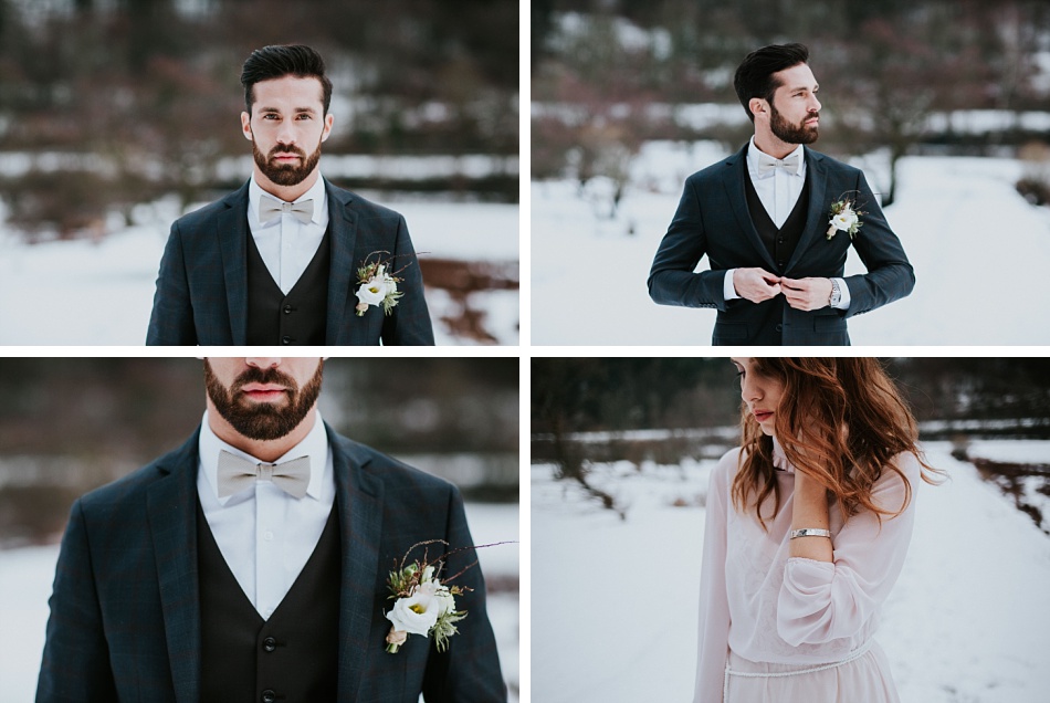 mariage elopement mineral et hivernal