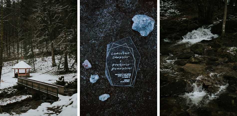 mariage elopement mineral et hivernal