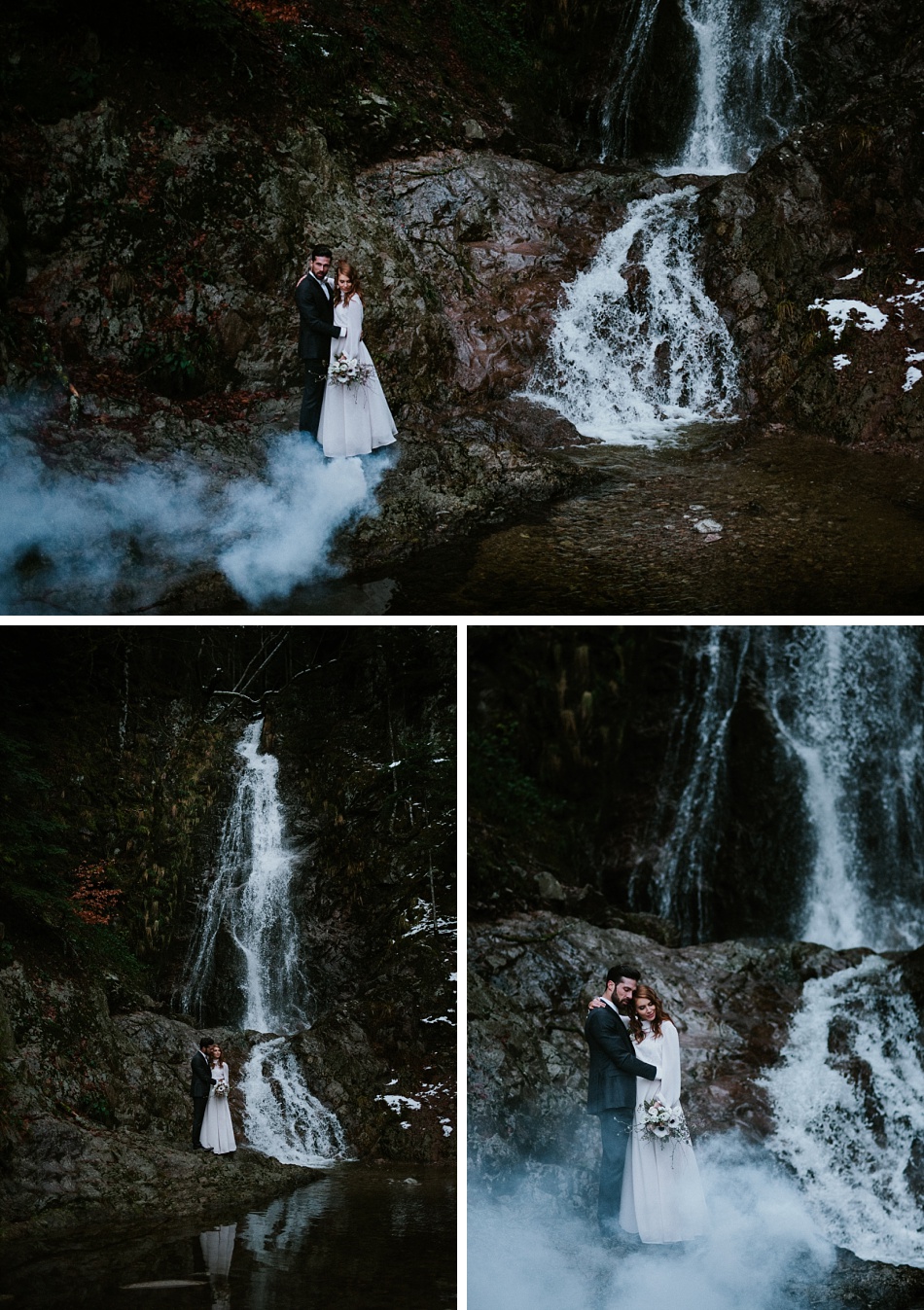 mariage elopement mineral et hivernal