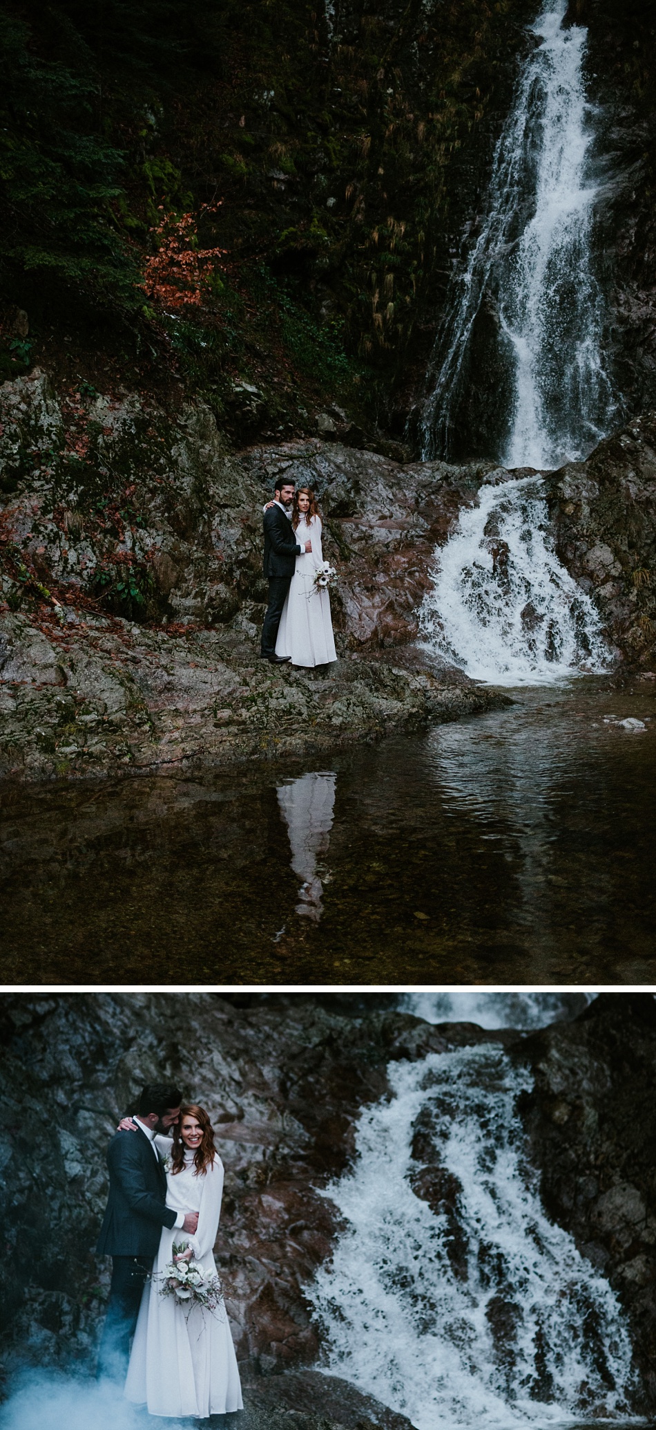 mariage elopement mineral et hivernal