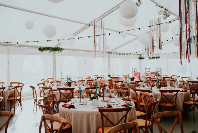 mariage automnal bleu et bordeaux gensbourg