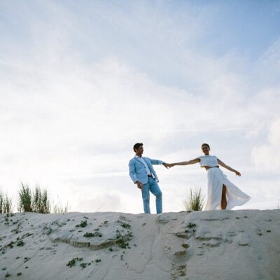 Un mariage boho à la maison sur les côtes landaises