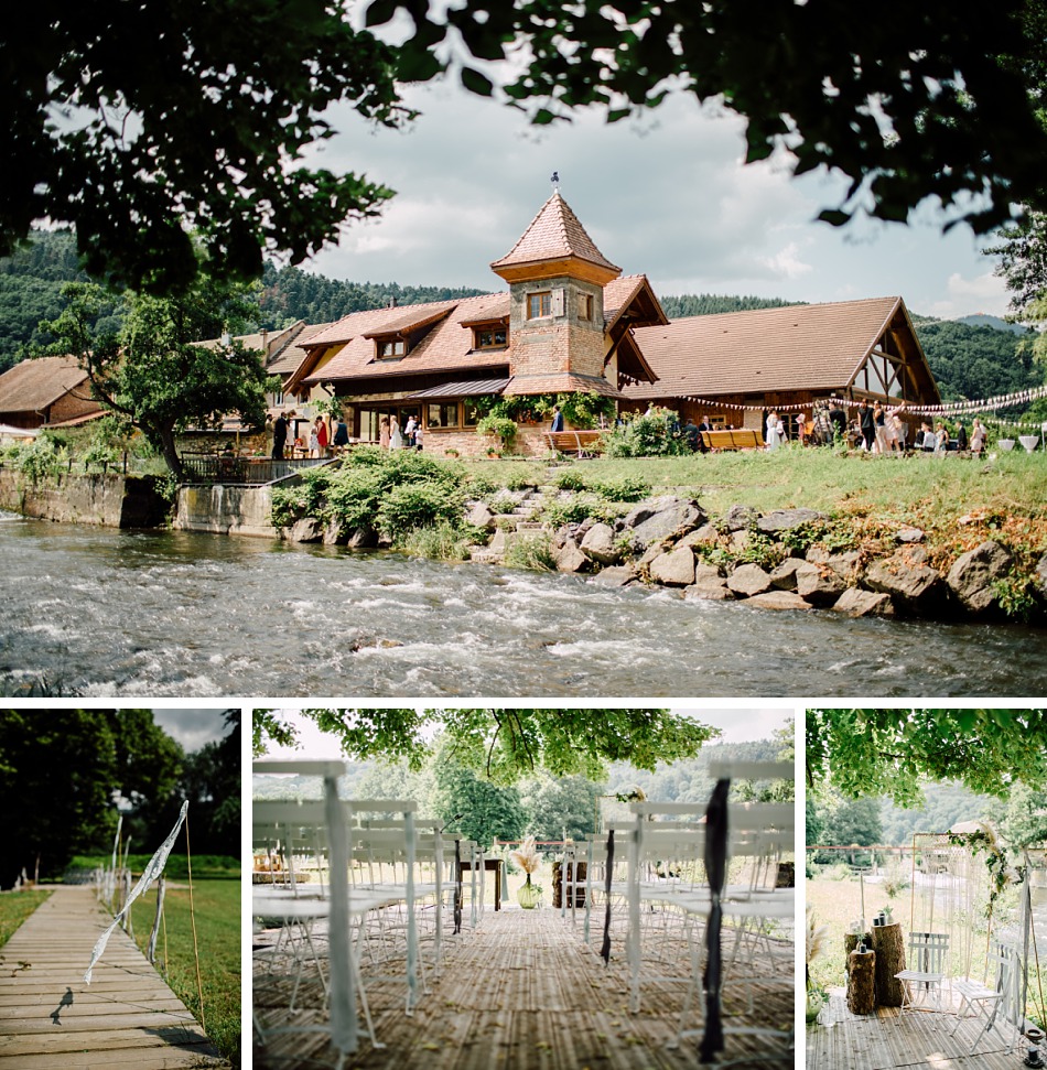 Un mariage kinfolk et industriel dans une scierie en Alsace