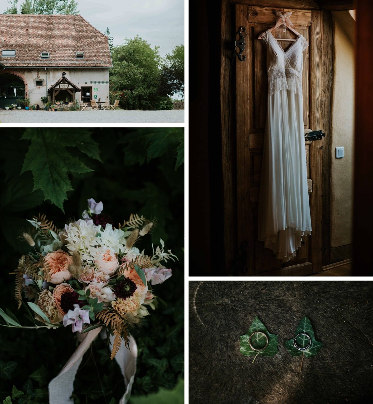 mariage bohème chic/folk au domaine de saint loup en Alsace