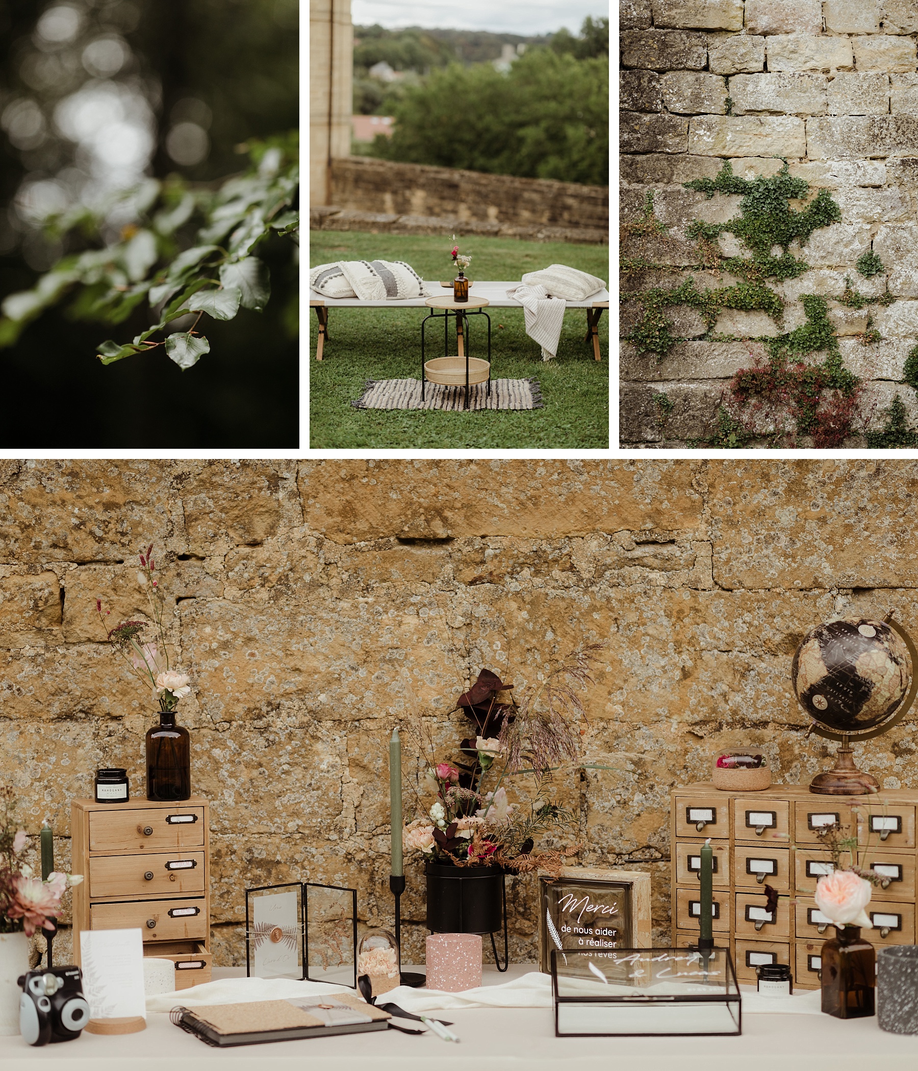 mariage brique au clos de Lorraine extérieurs