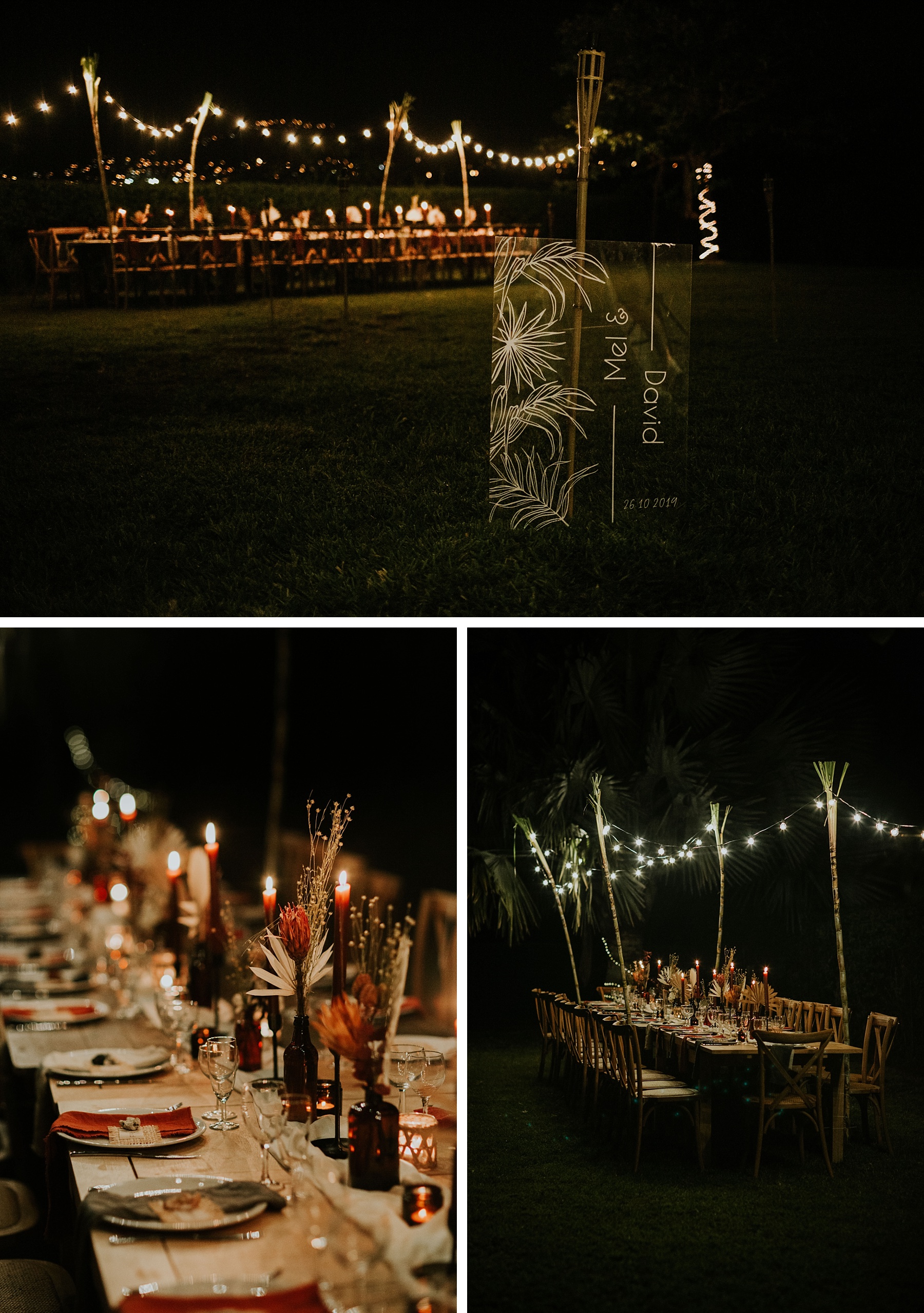 mariage plage la réunion décoration soir