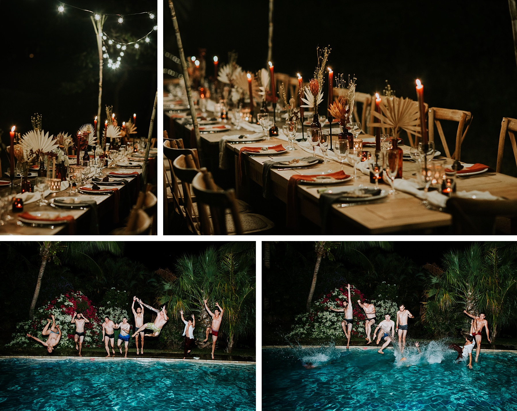 mariage plage la réunion décoration soir piscine