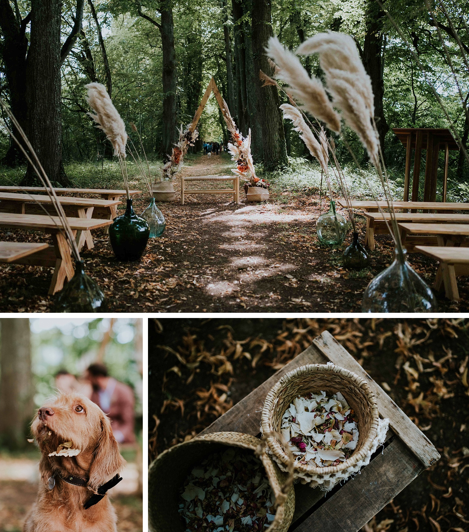 cérémonie mariage eco responsable fleurs séchées