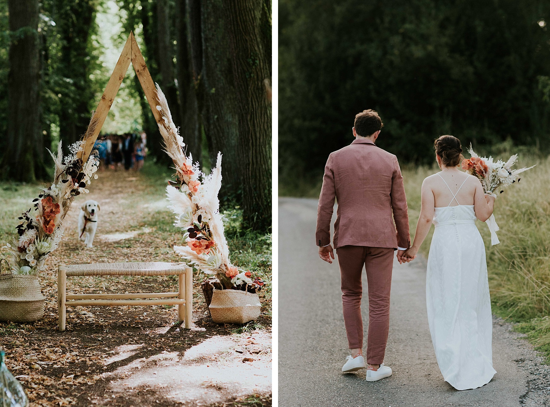 cérémonie mariage eco responsable fleurs séchées