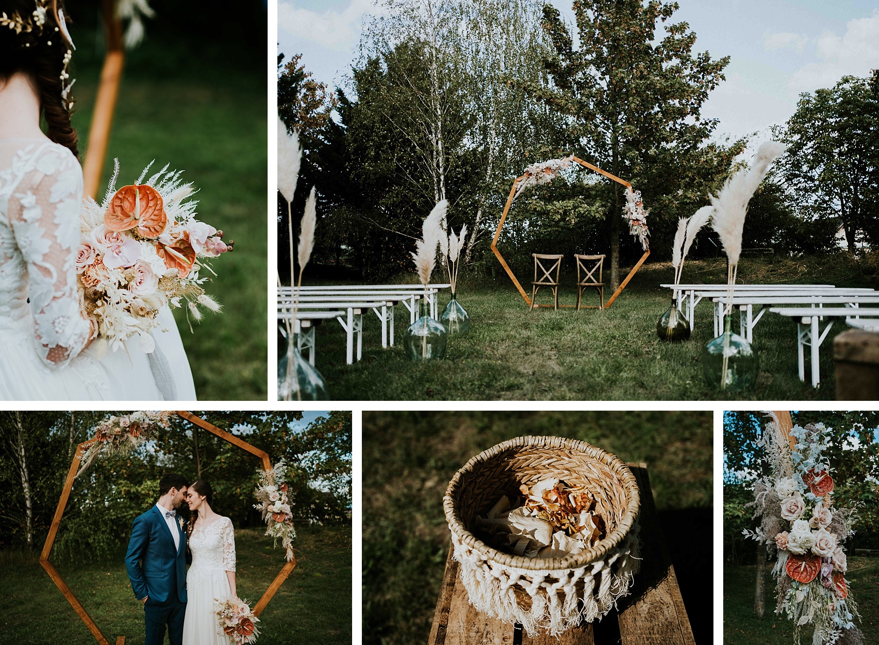 cérémonie laïque mariage moderne et graphique grange alsace