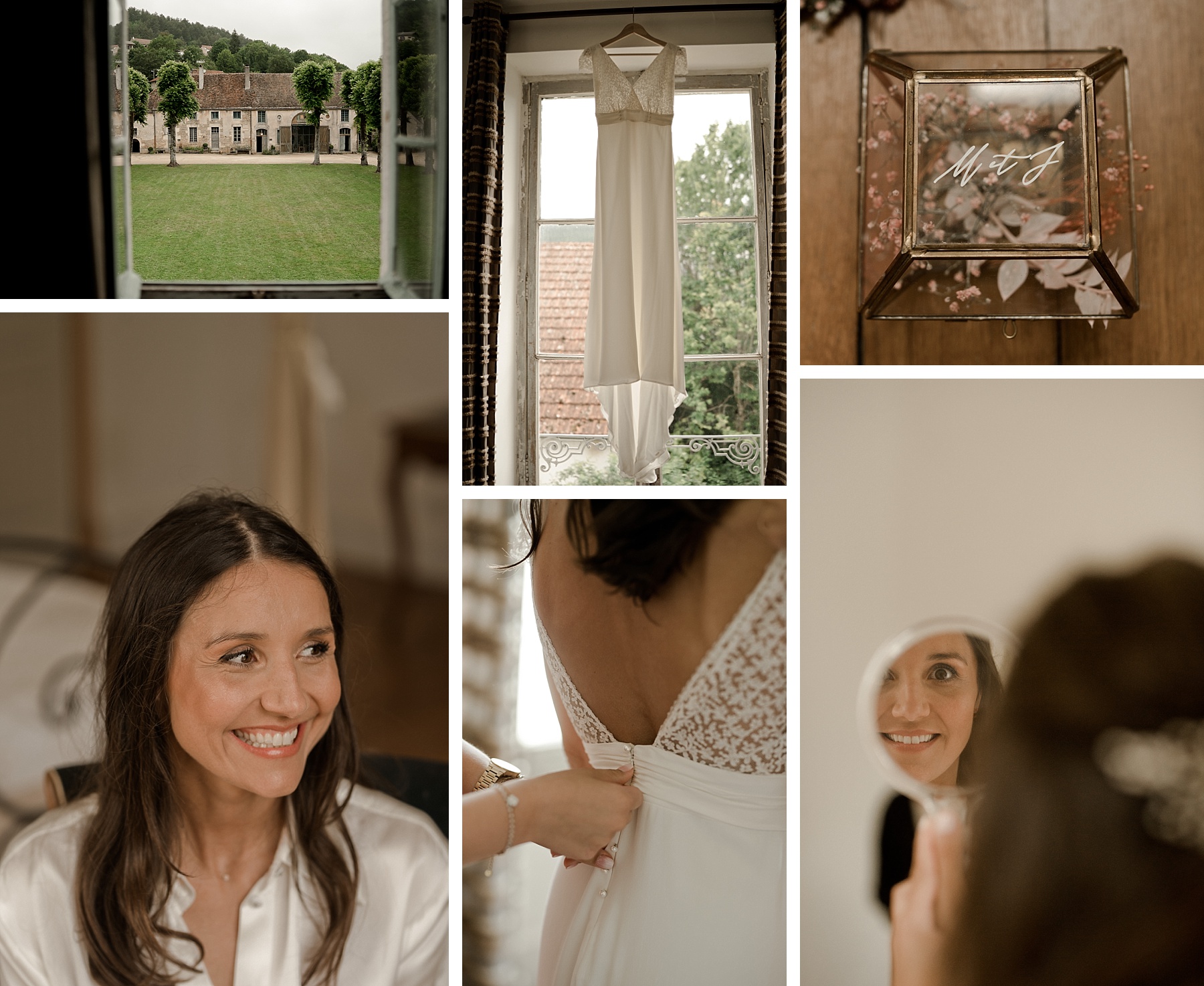 mariée mariage rose chateau de Barbirey