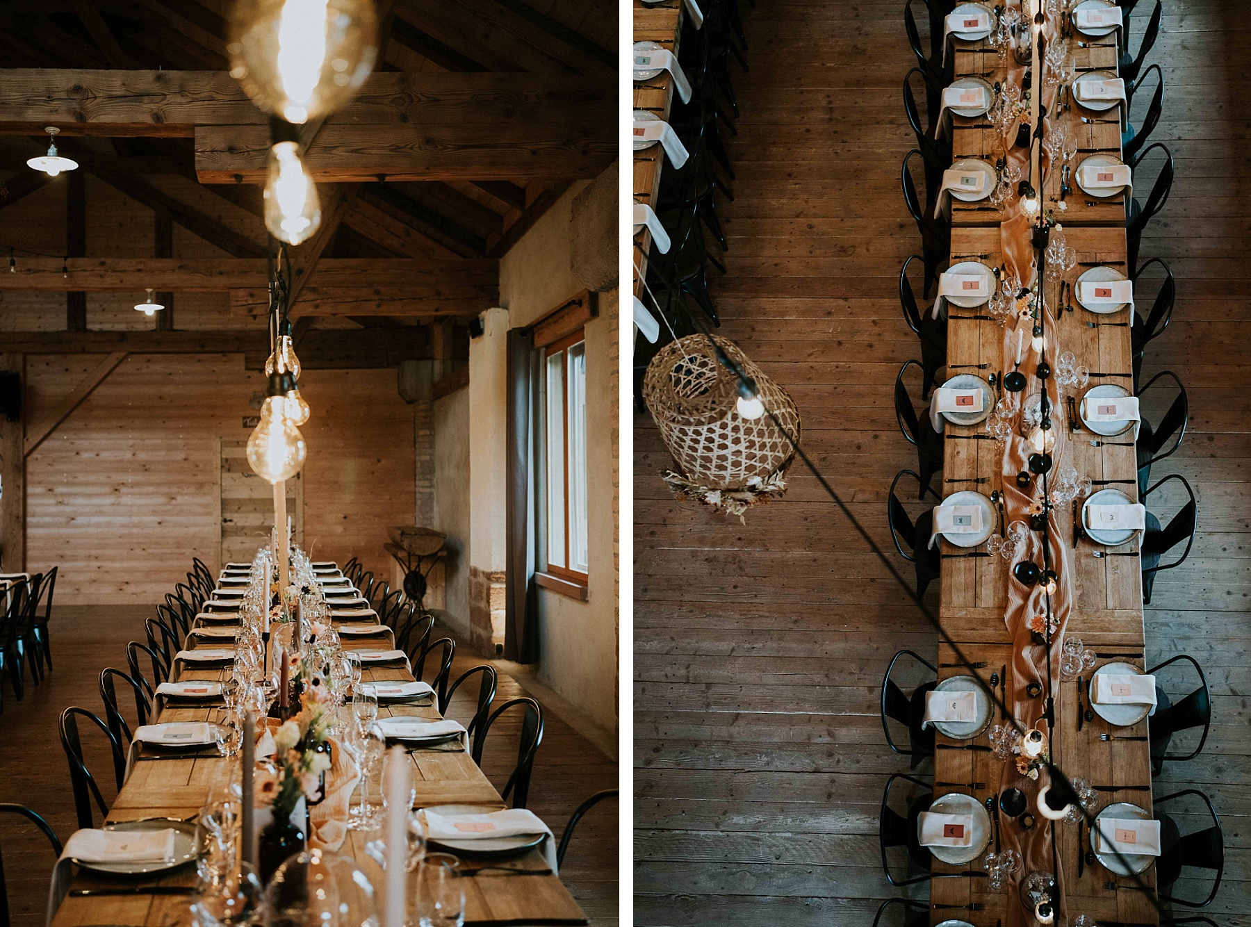 salle mariage fleurs séchées drille au bord de l'eau