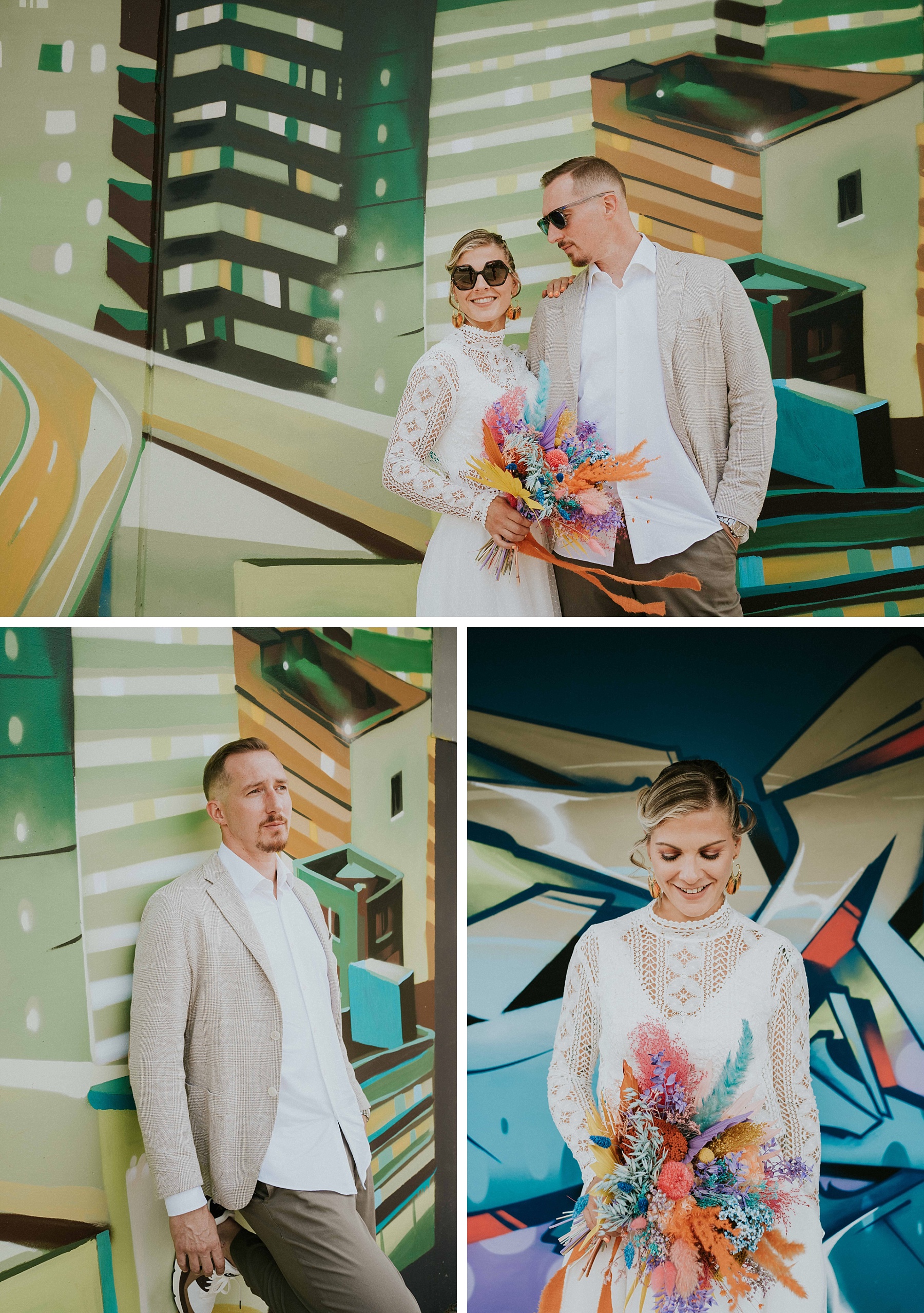 mariés colorfull street art tag
