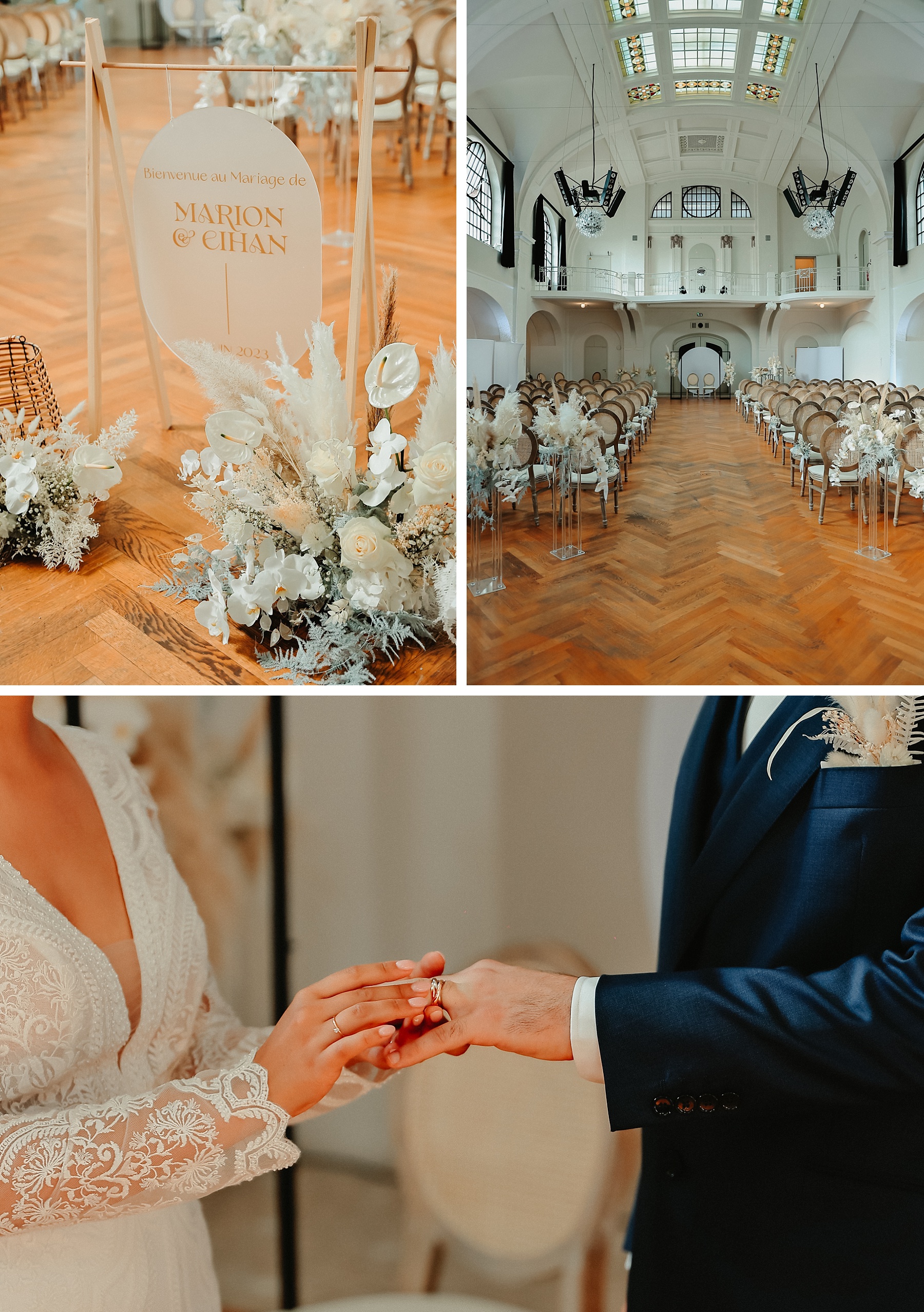 Mariage blanc musée Unterlinden cérémonie laique piscine