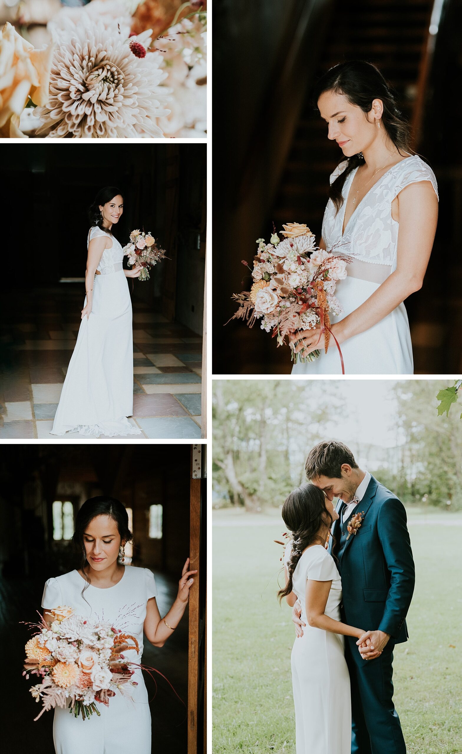 fleurs mariage bohème drille