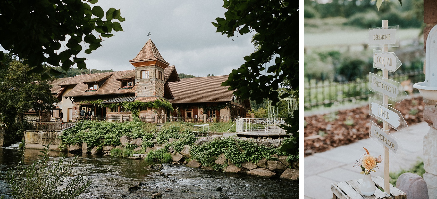 mariage drille au bord de l'eau